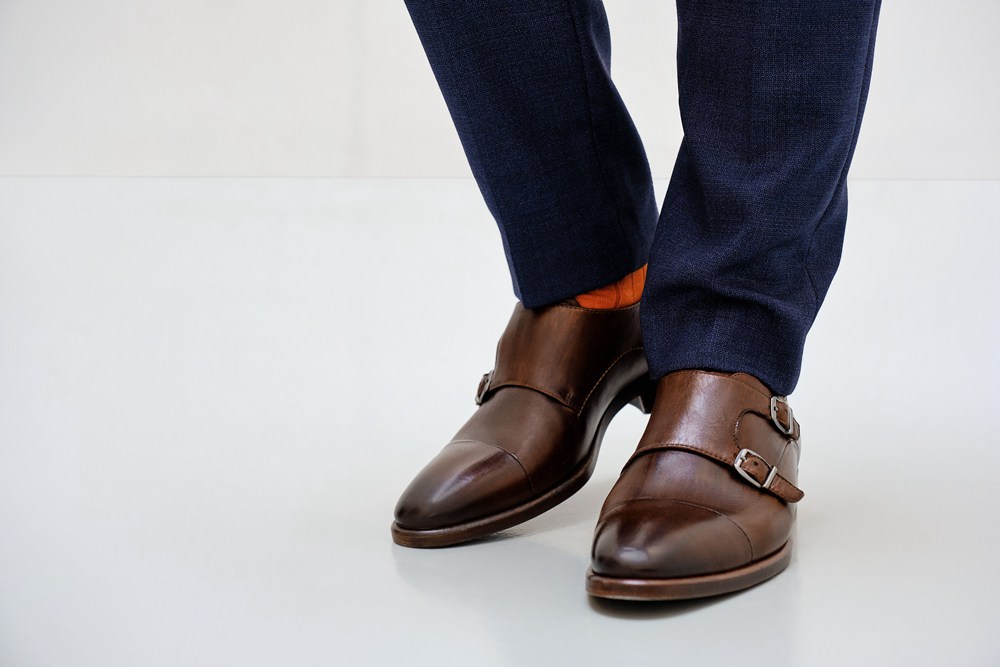 Mens Dress Shoes - ECCO Vitrus Mondial Double Monk Strap - Brown - 0791NBFIA